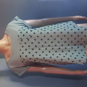Rewind womens large   print polka dots‎  top size m